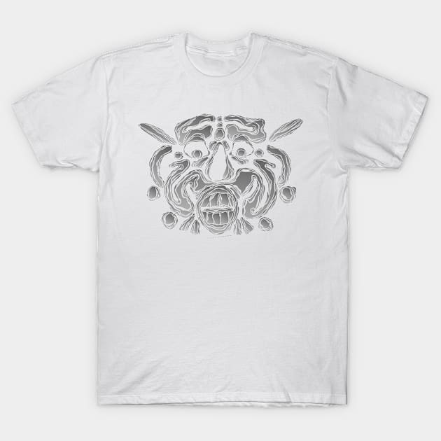 mask 3 grey T-Shirt by arnoschaetzlekuenstler